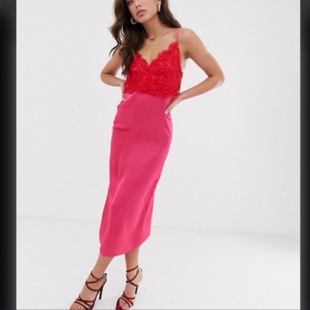 Never Fully Dressed Satin & Lace Dress